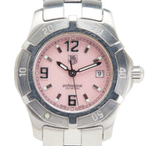 タグホイヤー エクスクルーシブ 腕時計 WN1319 クオーツ ピンク文字盤 ステンレススチール レディース TAG HEUER 【中古】